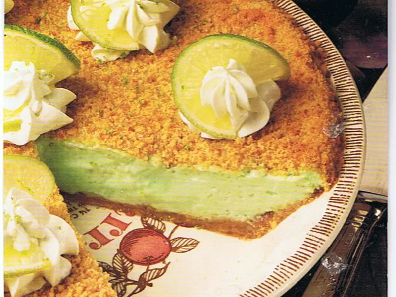 Palm Springs Key Lime Pie with Pecan Crust